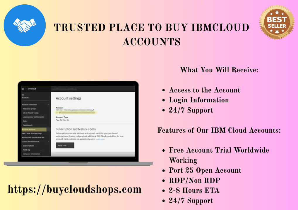 Buy IBMCloud Accounts
